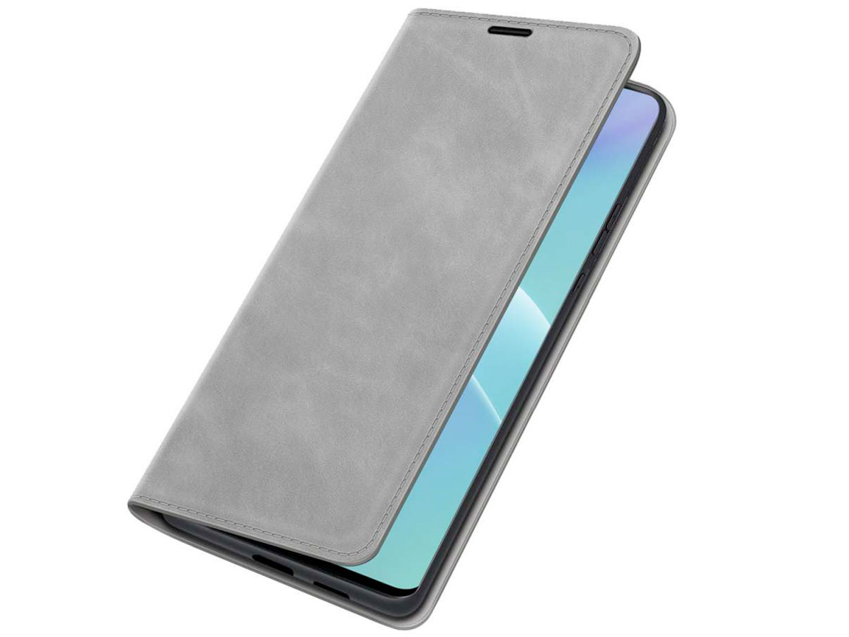 Just in Case Slim Wallet Case Grijs - OnePlus Nord 2T hoesje