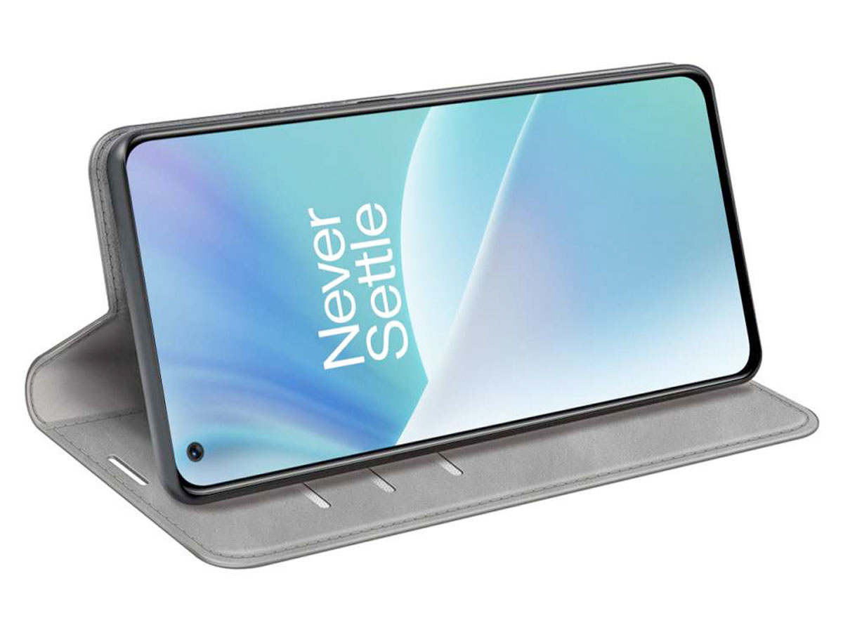 Just in Case Slim Wallet Case Grijs - OnePlus Nord 2T hoesje