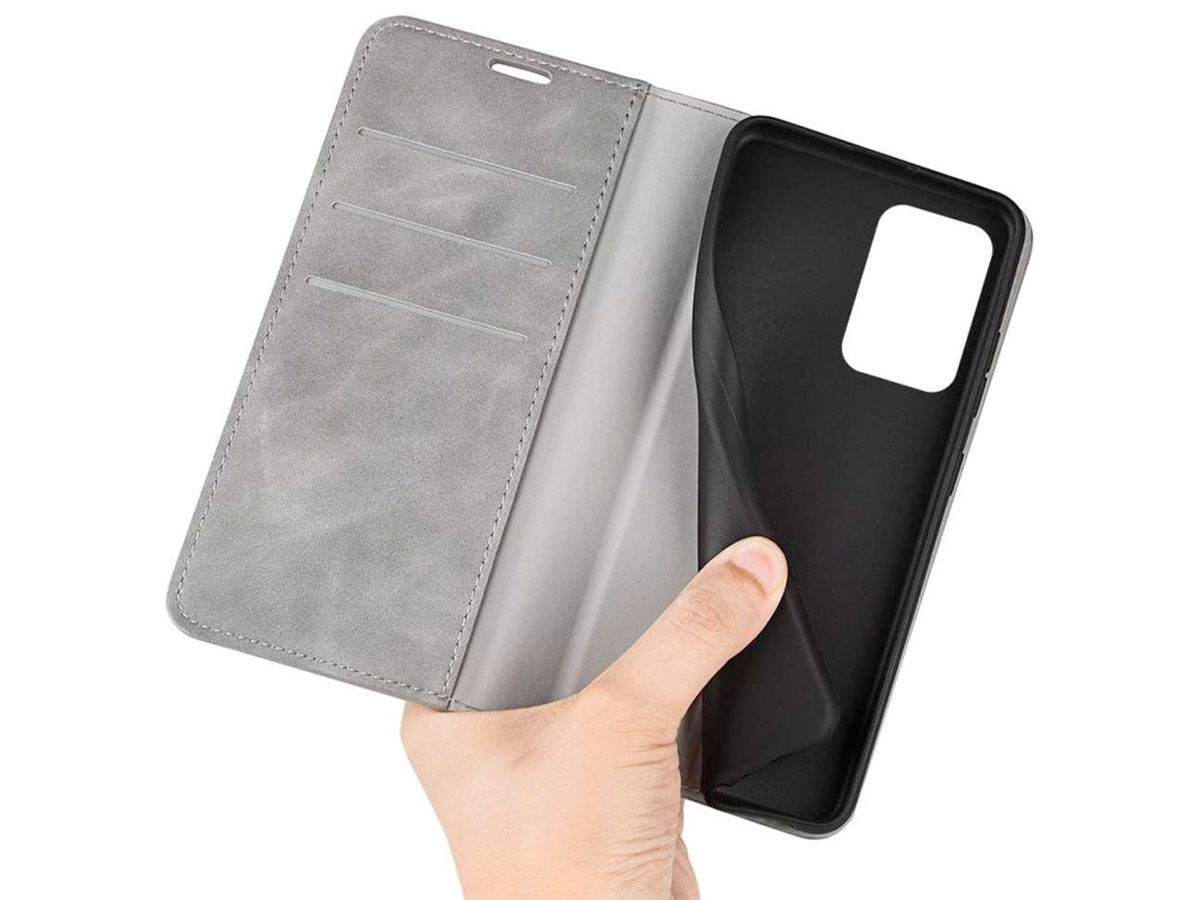 Just in Case Slim Wallet Case Grijs - OnePlus Nord 2T hoesje