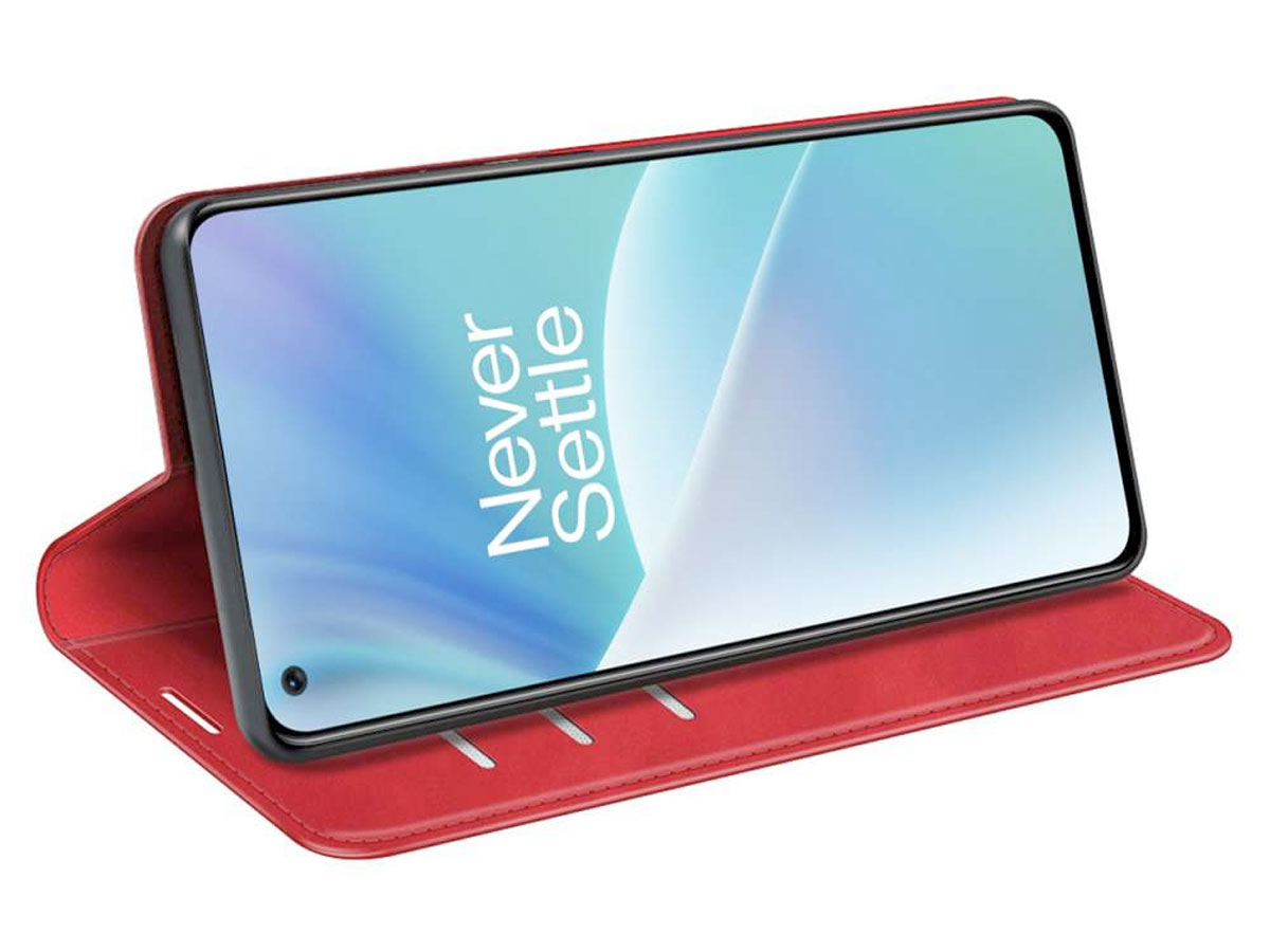 Just in Case Slim Wallet Case Rood - OnePlus Nord 2T hoesje