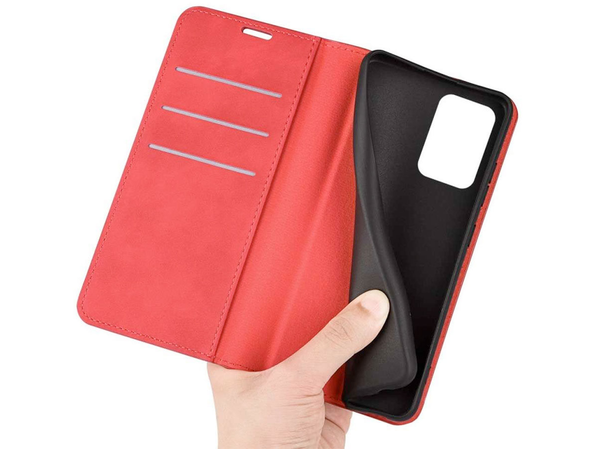 Just in Case Slim Wallet Case Rood - OnePlus Nord 2T hoesje