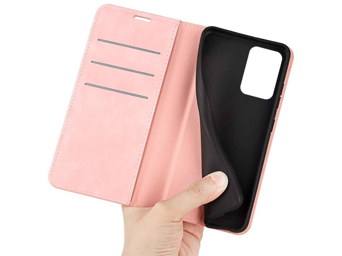 Just in Case Slim Wallet Case Roze - OnePlus Nord 2T hoesje