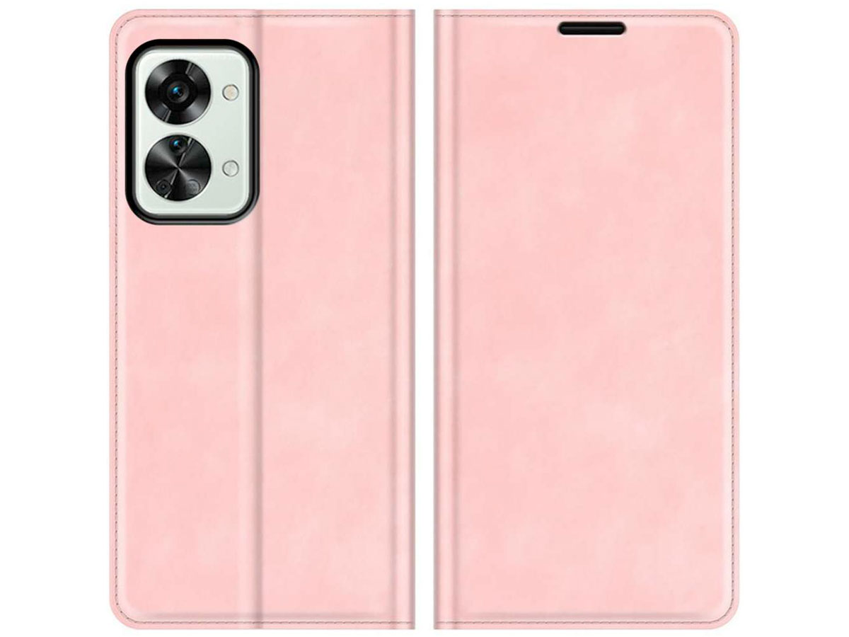 Just in Case Slim Wallet Case Roze - OnePlus Nord 2T hoesje