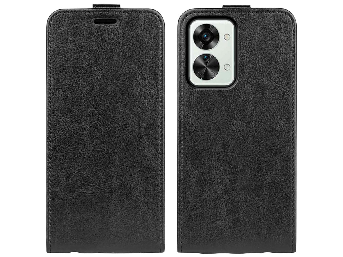 Just in Case Flip Case Zwart - OnePlus Nord 2T hoesje