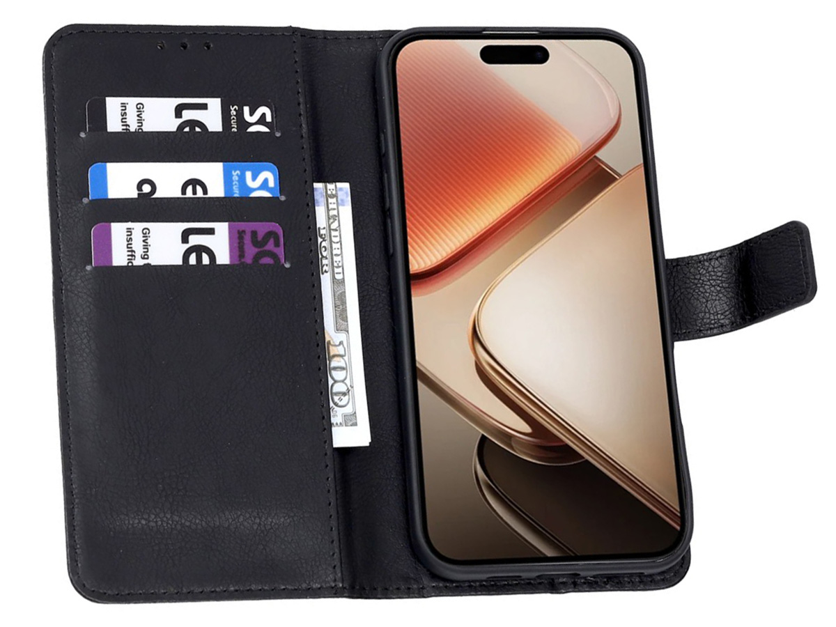 CaseBoutique Classic Card Wallet Zwart - OnePlus Nord 5 hoesje