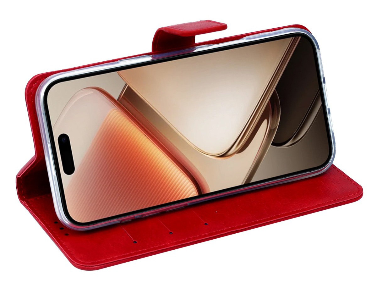 CaseBoutique Classic Card Wallet Rood - OnePlus Nord 5 hoesje