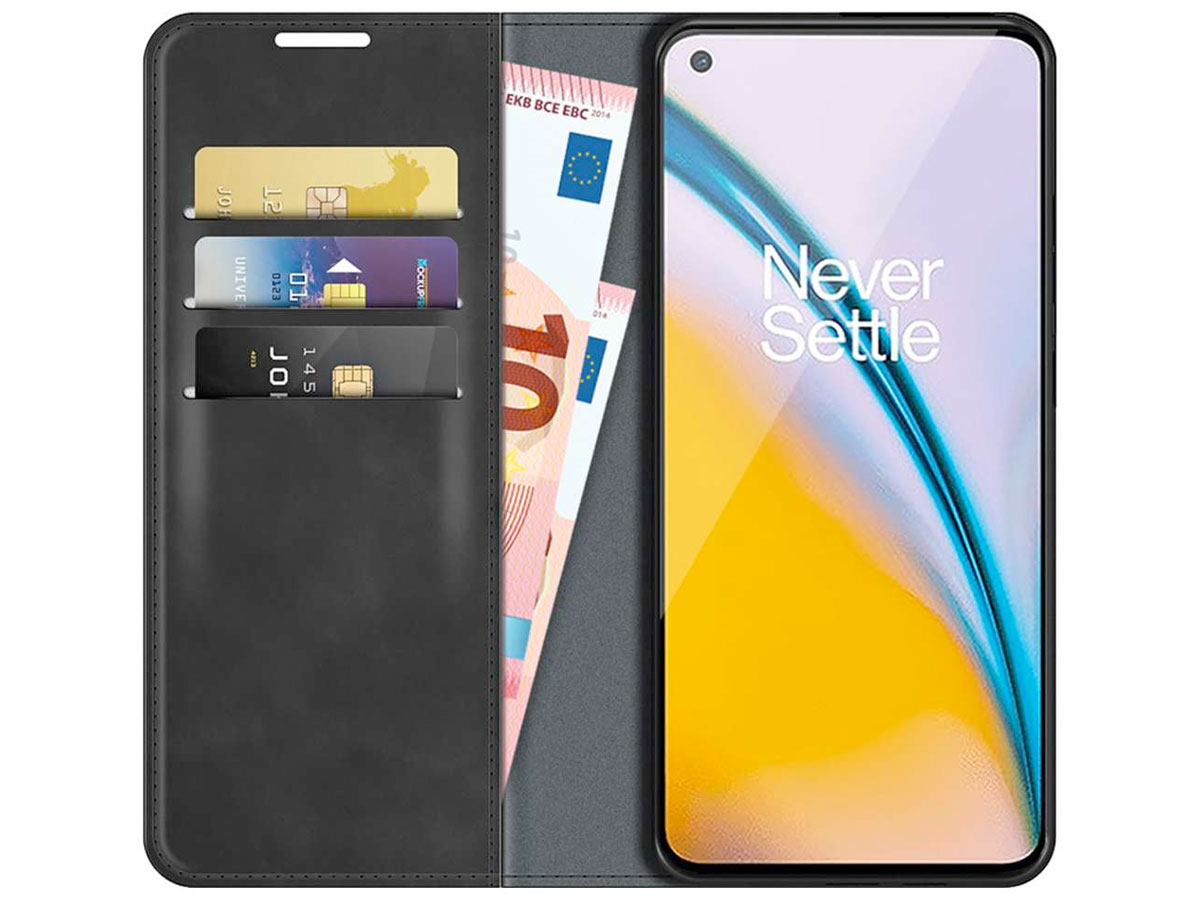 Just in Case Slim Wallet Case Zwart - OnePlus Nord CE 2 5G hoesje