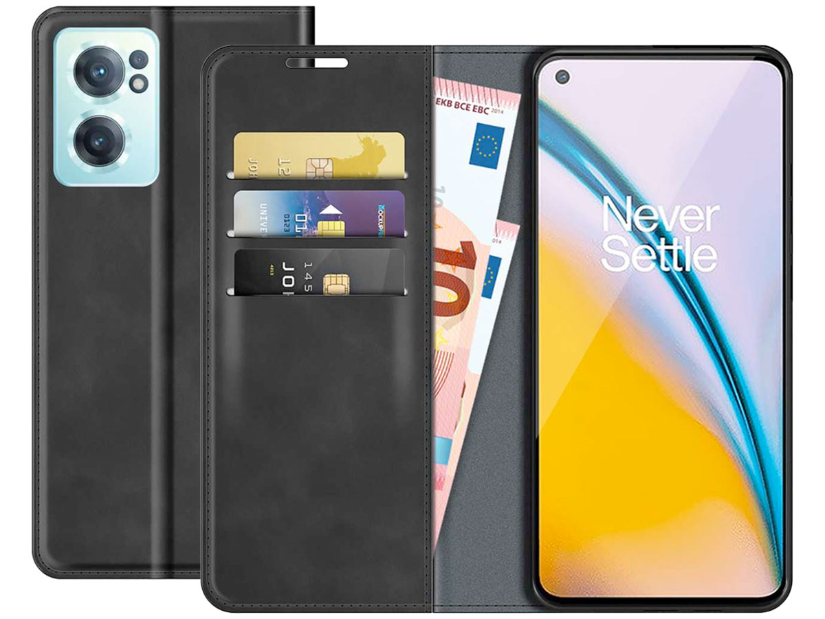 Just in Case Slim Wallet Case Zwart - OnePlus Nord CE 2 5G hoesje