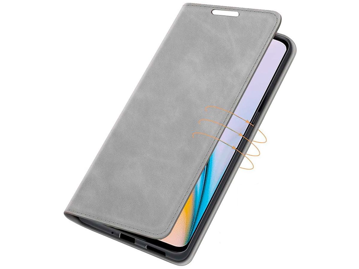 Just in Case Slim Wallet Case Grijs - OnePlus Nord CE 2 5G hoesje