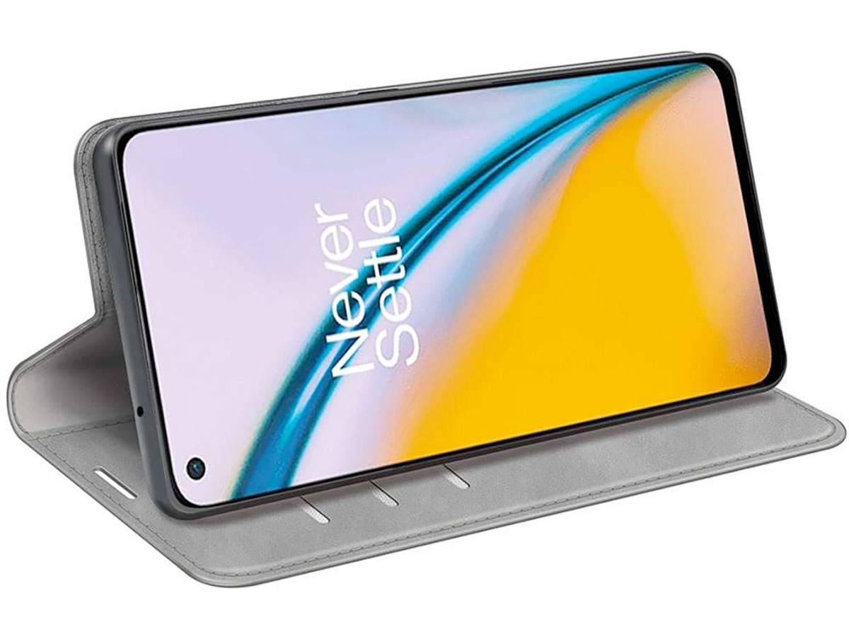 Just in Case Slim Wallet Case Grijs - OnePlus Nord CE 2 5G hoesje