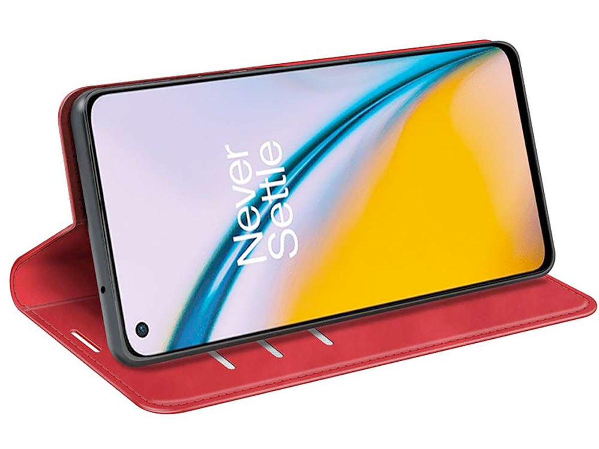 Just in Case Slim Wallet Case Rood - OnePlus Nord CE 2 5G hoesje