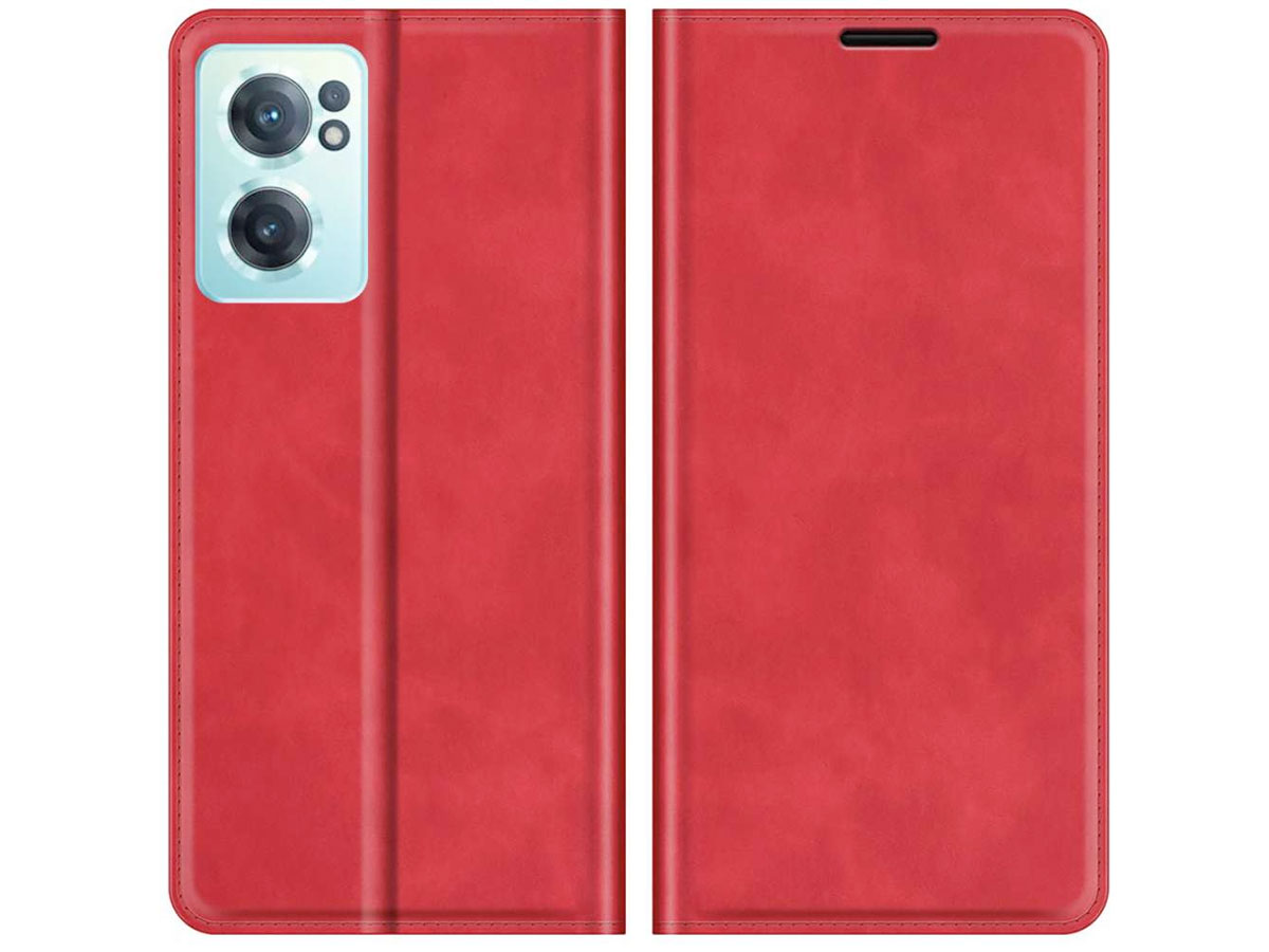 Just in Case Slim Wallet Case Rood - OnePlus Nord CE 2 5G hoesje