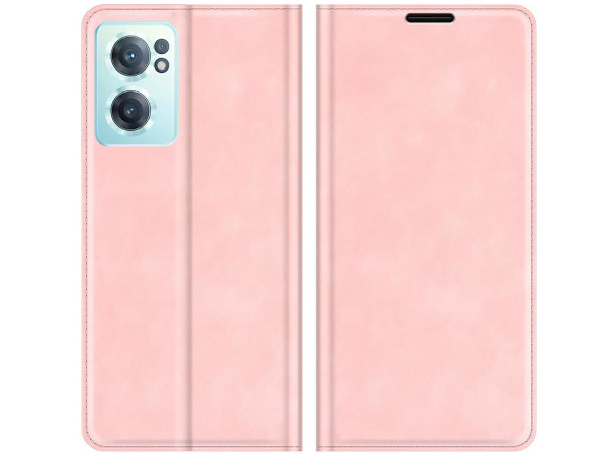 Just in Case Slim Wallet Case Roze - OnePlus Nord CE 2 5G hoesje