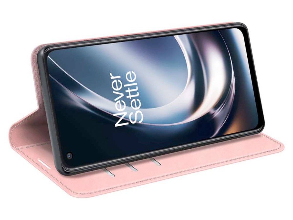 Just in Case Slim Wallet Case Roze - OnePlus Nord CE 2 Lite 5G hoesje