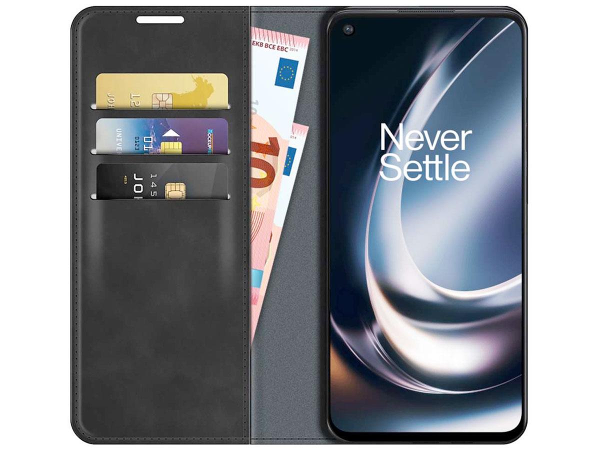 Just in Case Slim Wallet Case Zwart - OnePlus Nord CE 2 Lite 5G hoesje