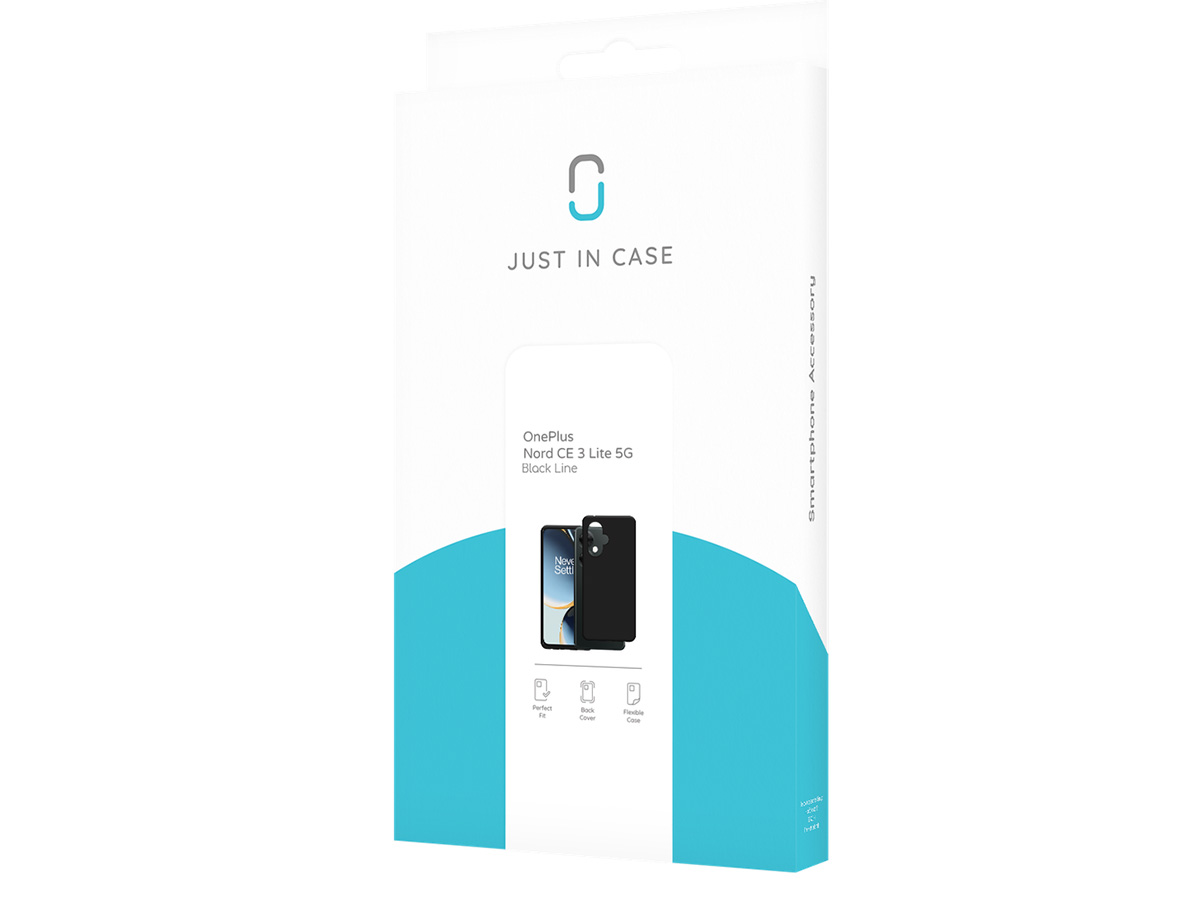 Just in Case TPU Case Zwart - OnePlus Nord CE 3 Lite hoesje