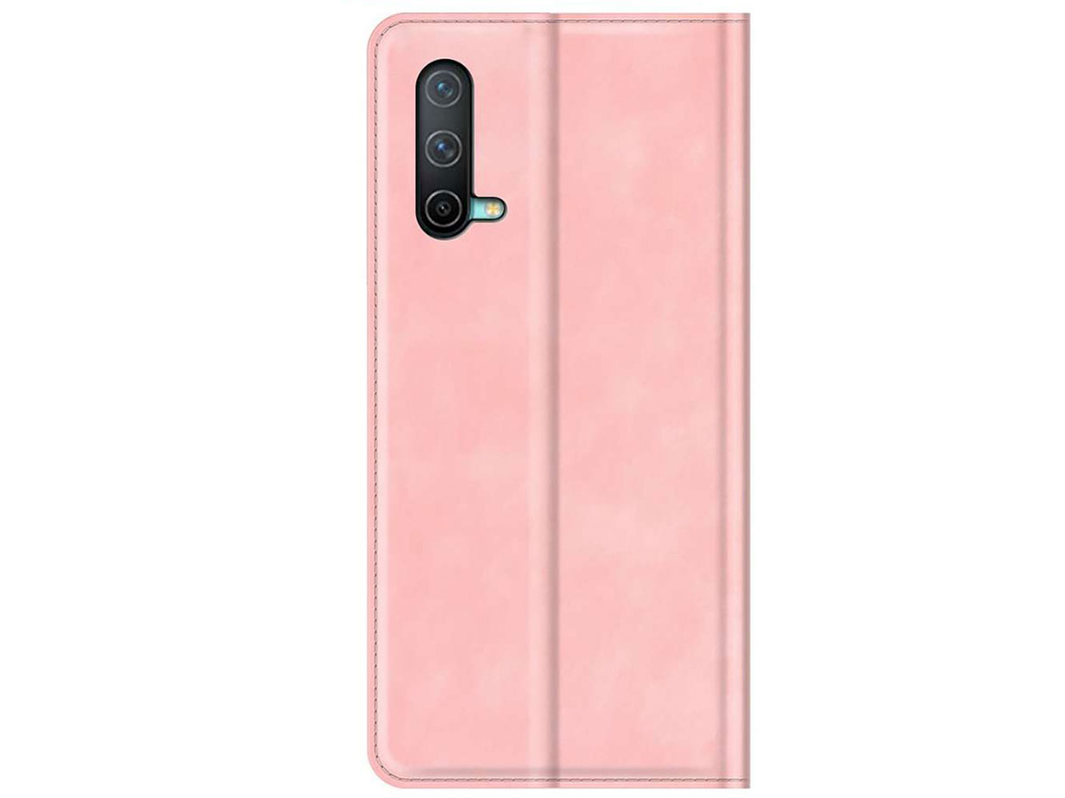Just in Case Magnetic BookCase Roze - OnePlus Nord CE 5G hoesje
