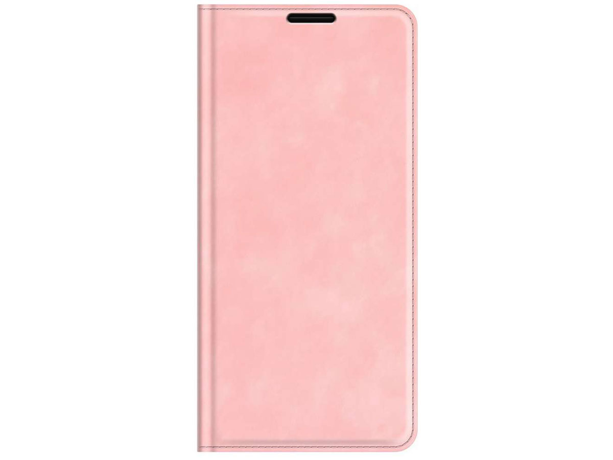 Just in Case Magnetic BookCase Roze - OnePlus Nord N10 hoesje