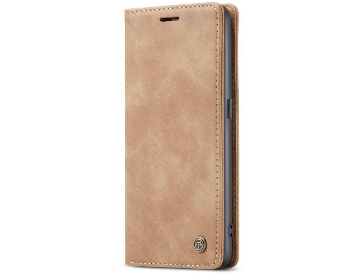 CaseMe Vintage BookCase Tan Bruin - OnePlus Nord N20 5G hoesje