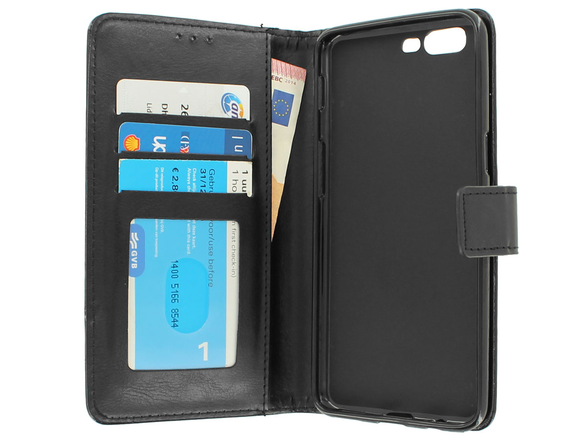 Wallet Bookcase Zwart - OnePlus 5 hoesje