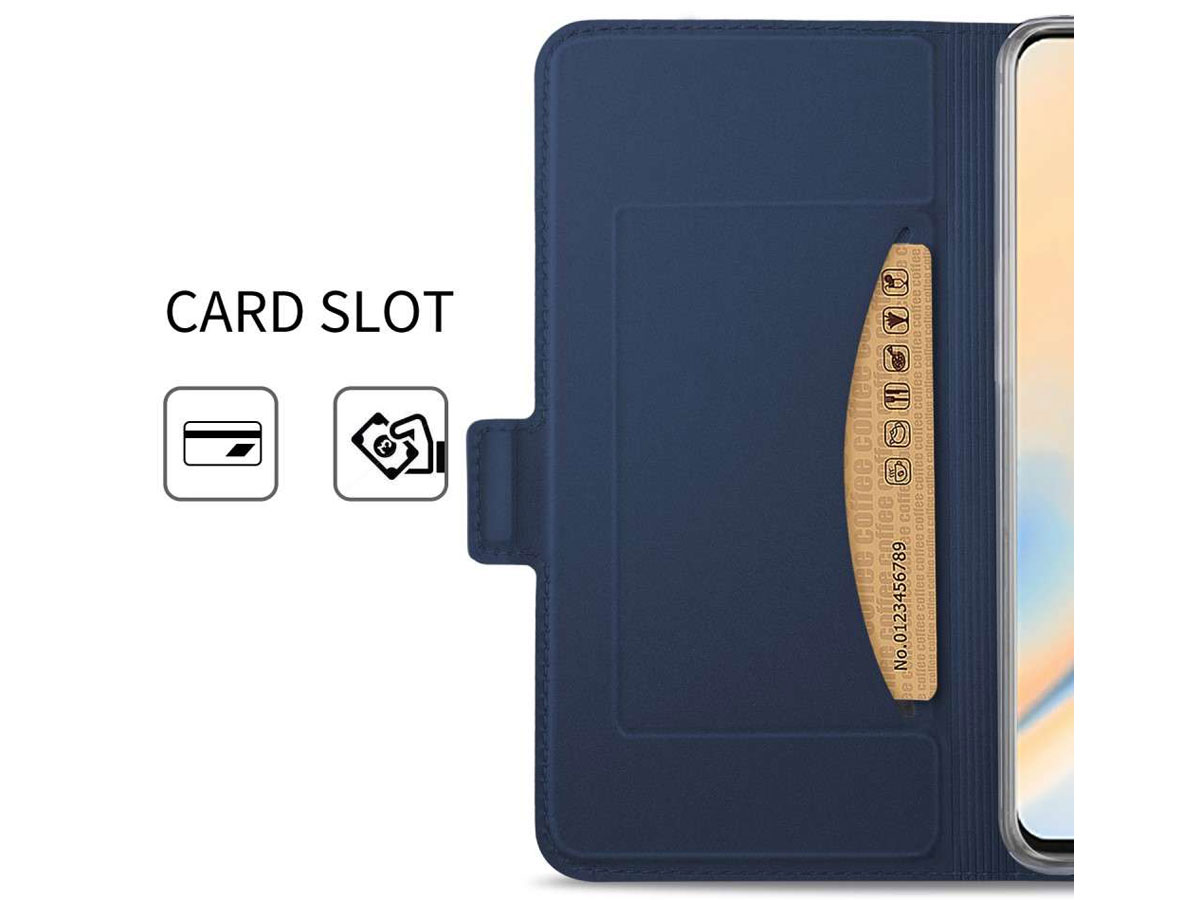 Book Case Wallet Mapje Donkerblauw - OnePlus 7 Pro hoesje