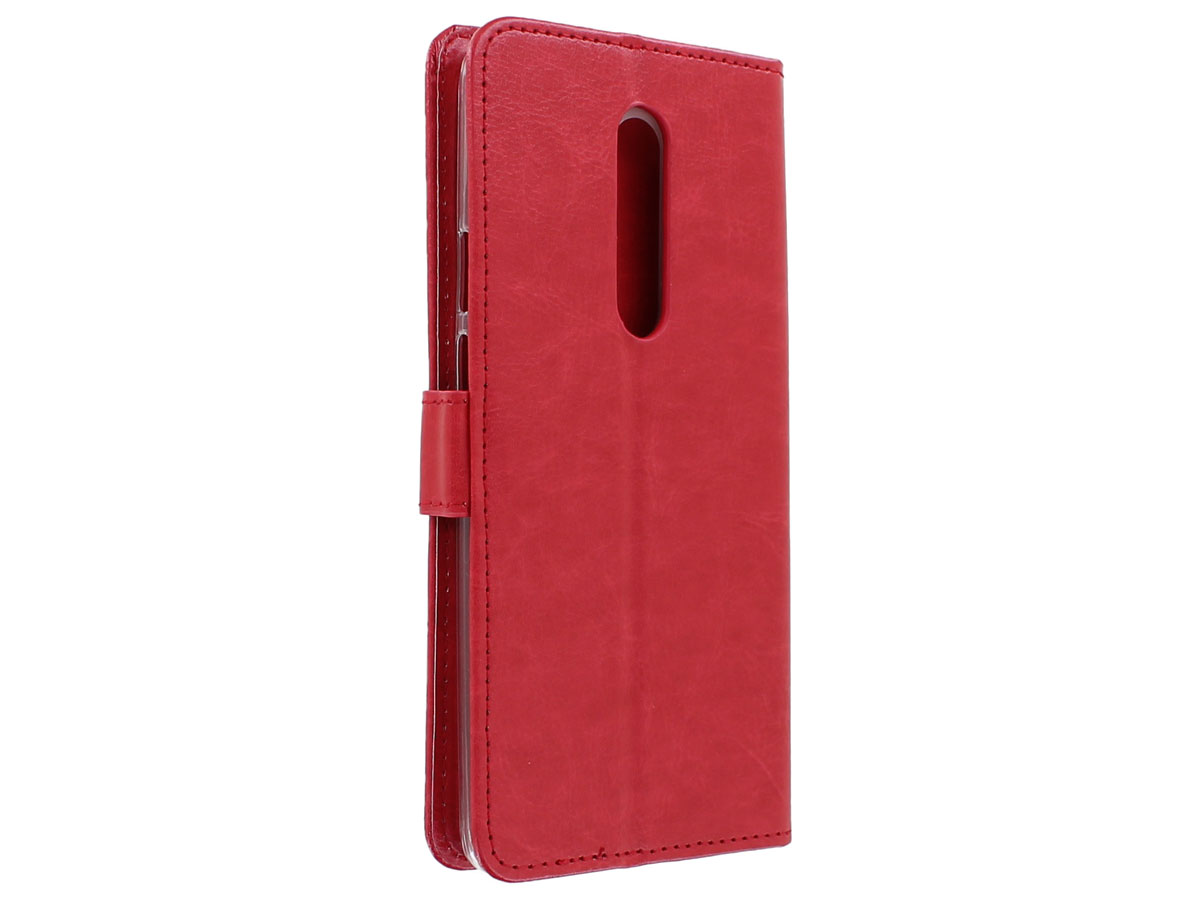 Book Case Wallet Mapje Rood - OnePlus 7 Pro hoesje