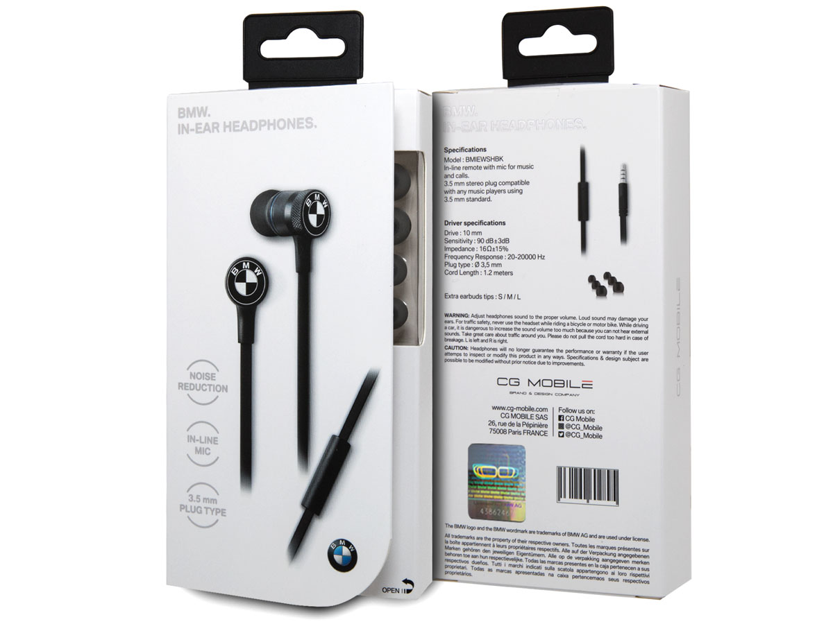 BMW In-Ear Headphones - In-Ears met Microfoon