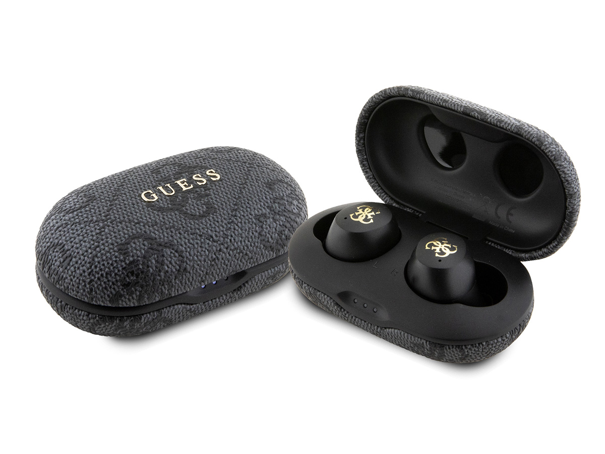 Guess 4G Monogram True Wireless Earbuds Bluetooth Oordopjes Grijs