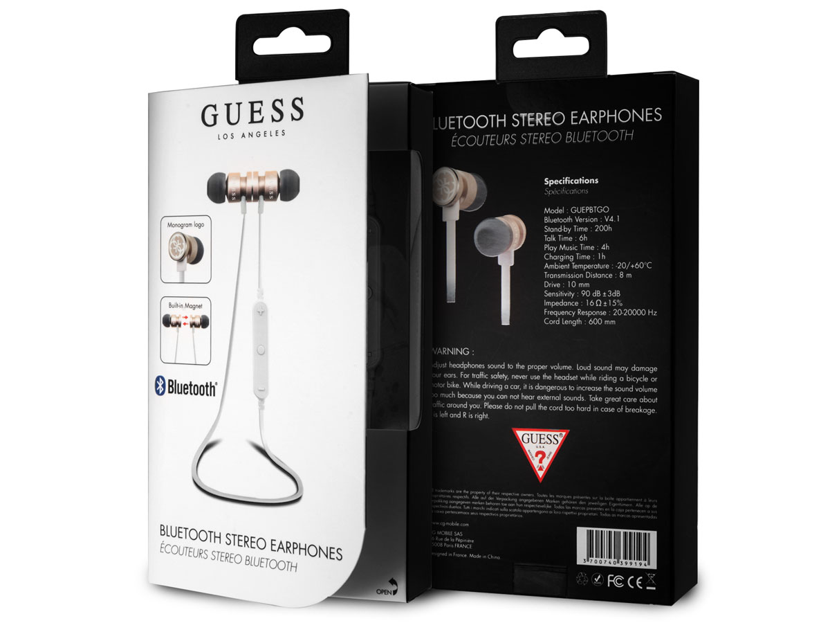 Guess Wireless In-Ear Bluetooth Oordopjes - Goud