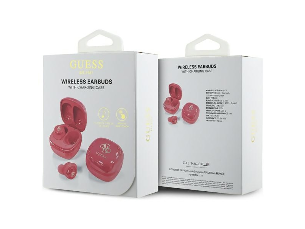 Guess Iridescent True Wireless Earbuds Bluetooth Oordopjes Roze