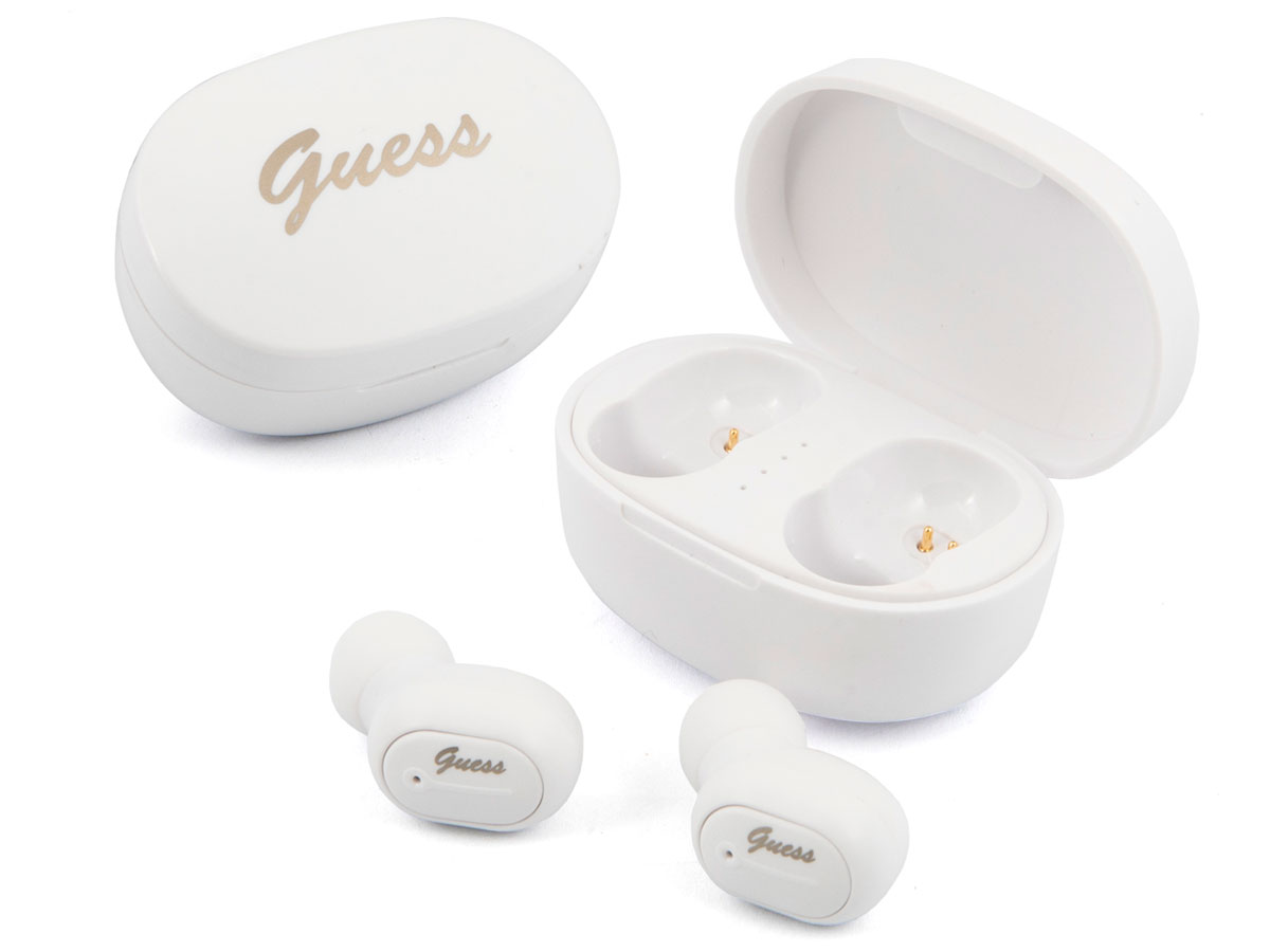 Guess True Wireless EarPods Wit - Bluetooth Oordopjes