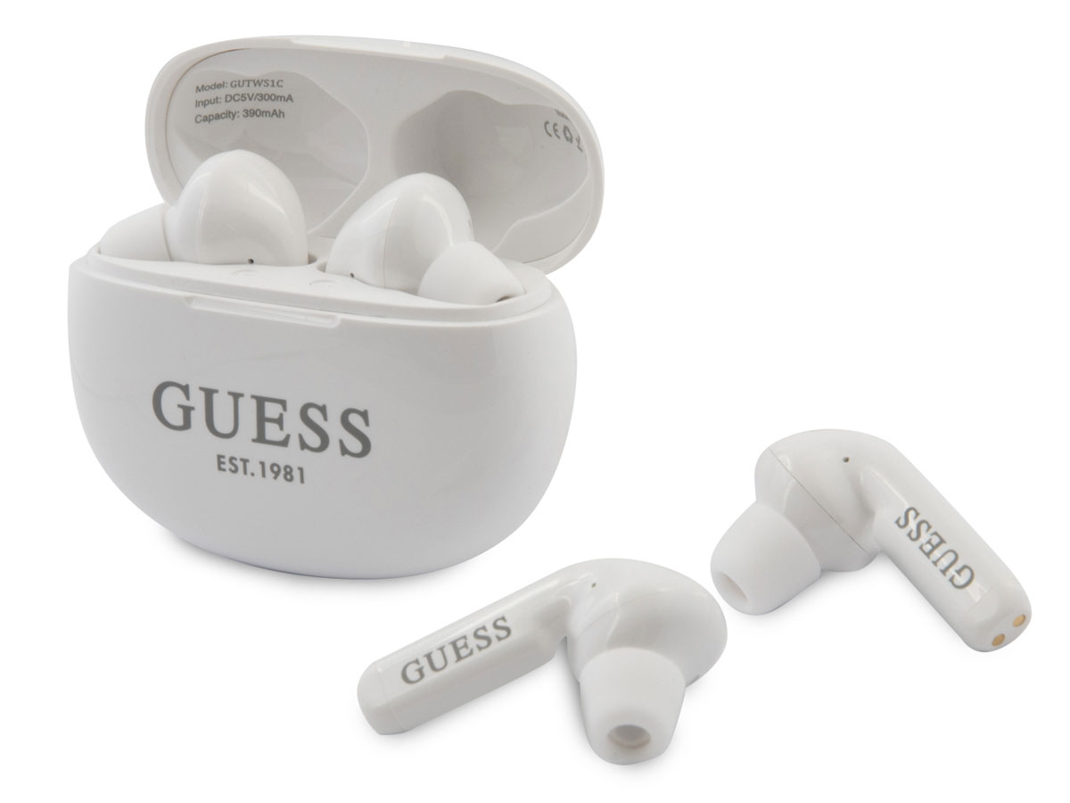 Guess Wireless EarPods Wit - Bluetooth Oordopjes met Charging Case