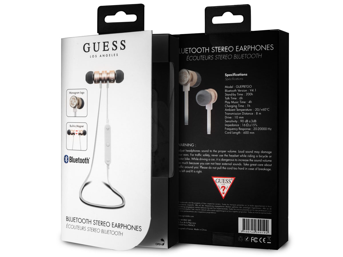 Guess Wireless InEar Bluetooth Oordopjes Rose Goud