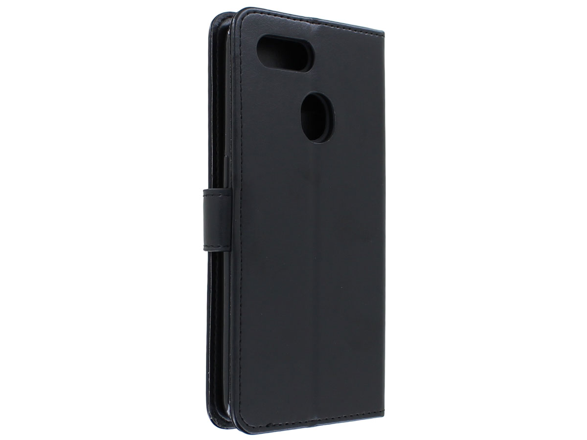 Bookcase Mapje Zwart - Oppo A12 hoesje