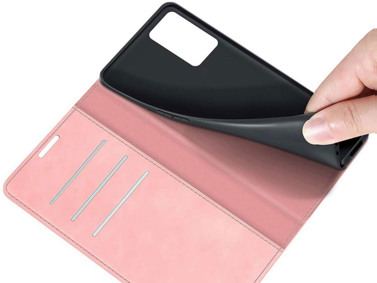 Just in Case Magnetic BookCase Roze - Oppo A16s hoesje
