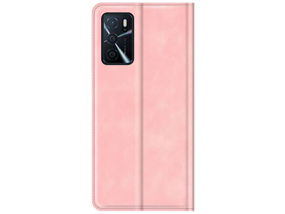 Just in Case Magnetic BookCase Roze - Oppo A16s hoesje