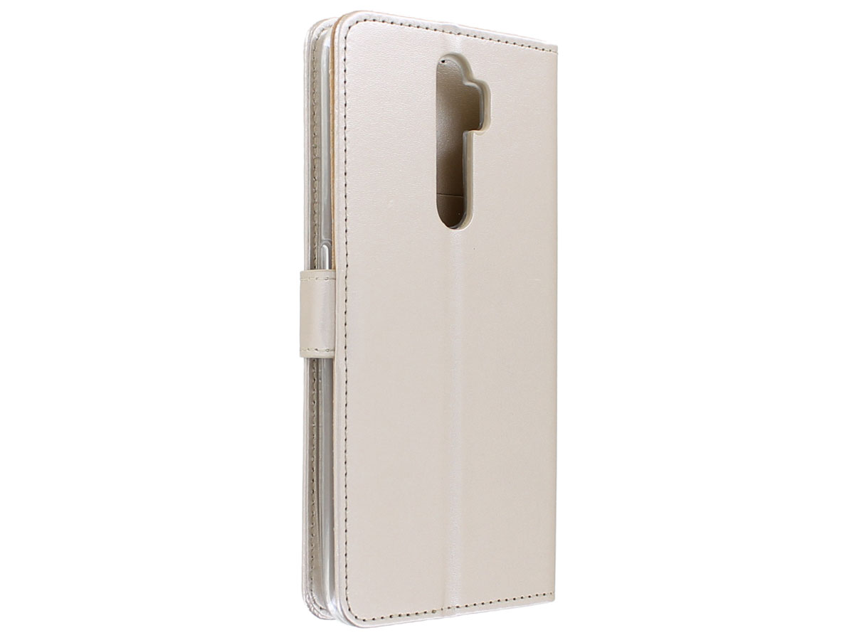 Bookcase Mapje Goud - Oppo A5 (2020) hoesje