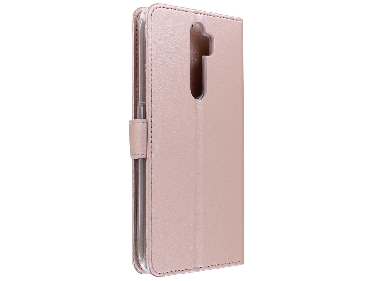 Bookcase Mapje Rosé Goud - Oppo A5 (2020) hoesje