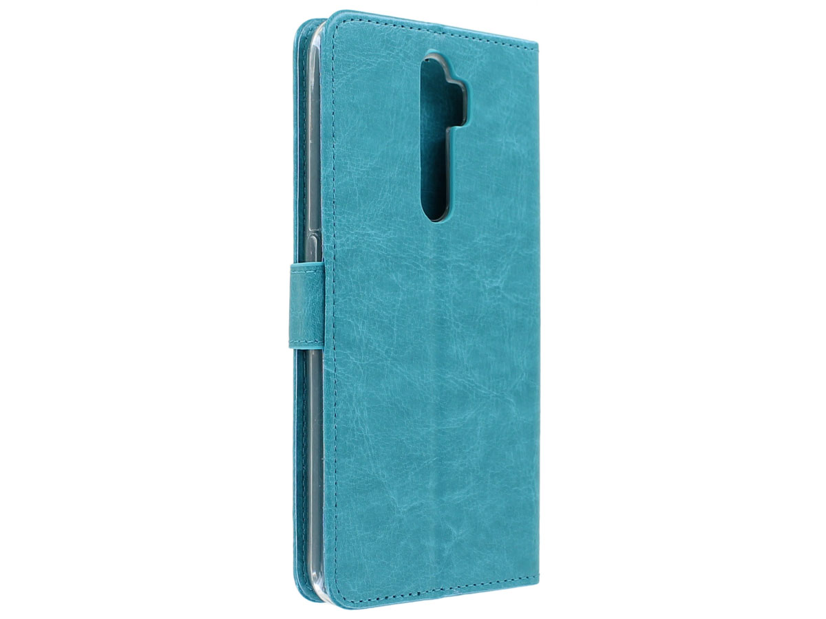 Bookcase Mapje Turquoise - Oppo A5 (2020) hoesje