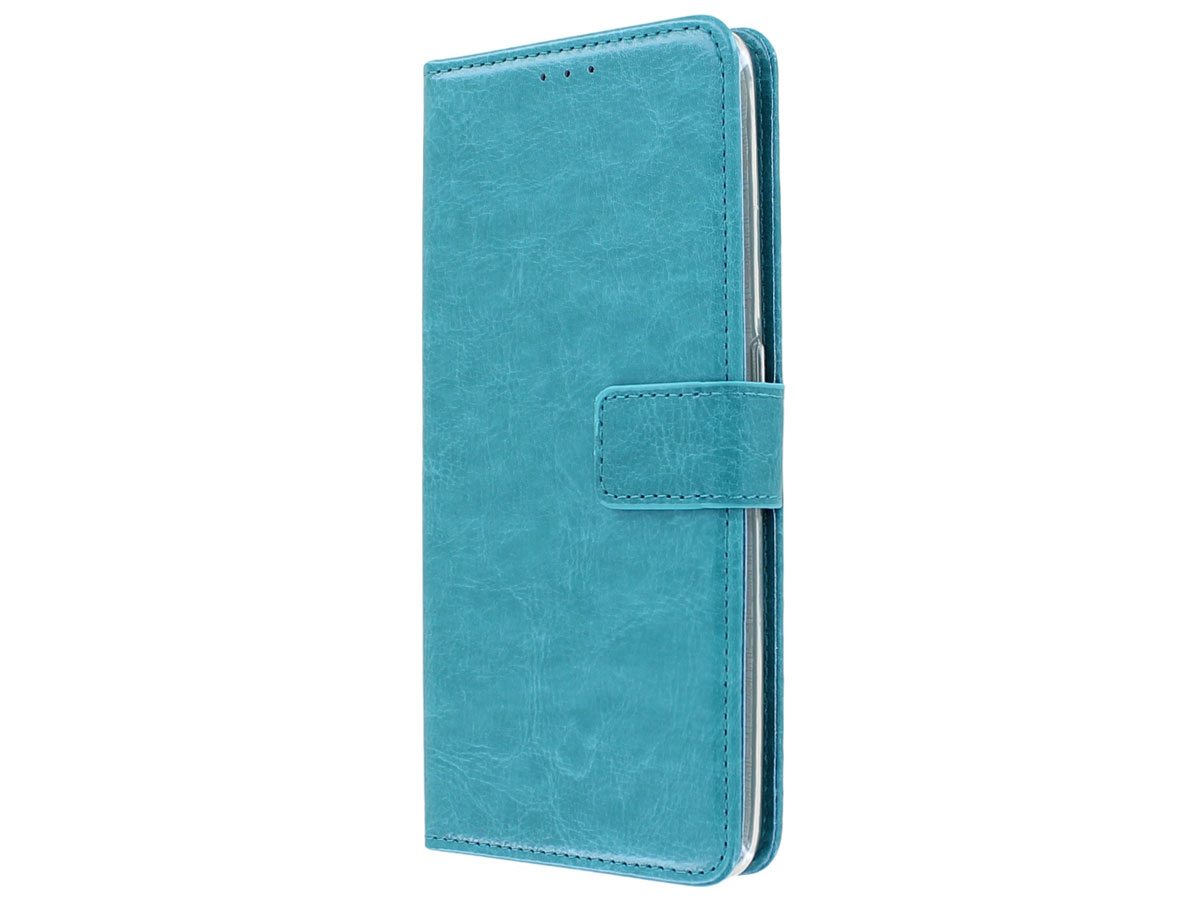 Bookcase Mapje Turquoise - Oppo A5 (2020) hoesje