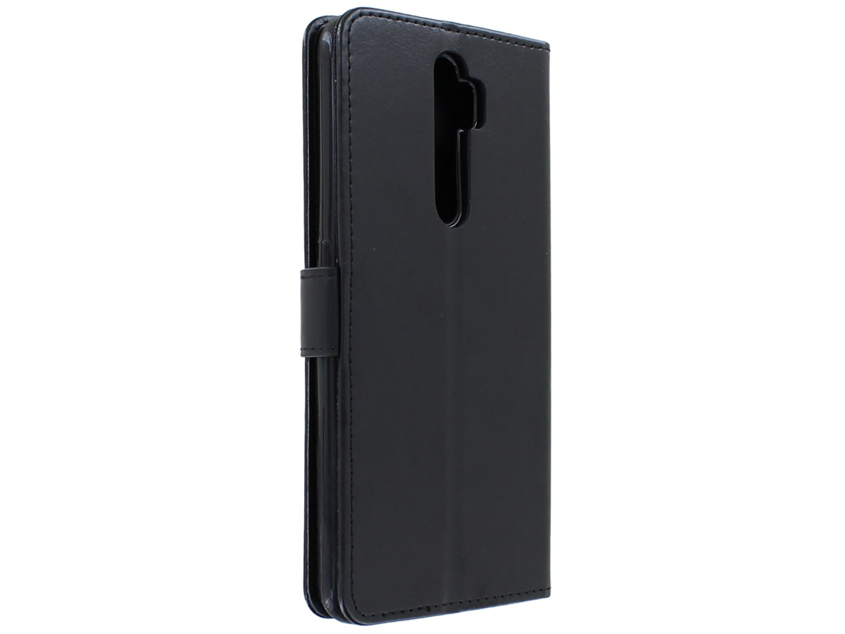 Bookcase Mapje Zwart - Oppo A5 (2020) hoesje