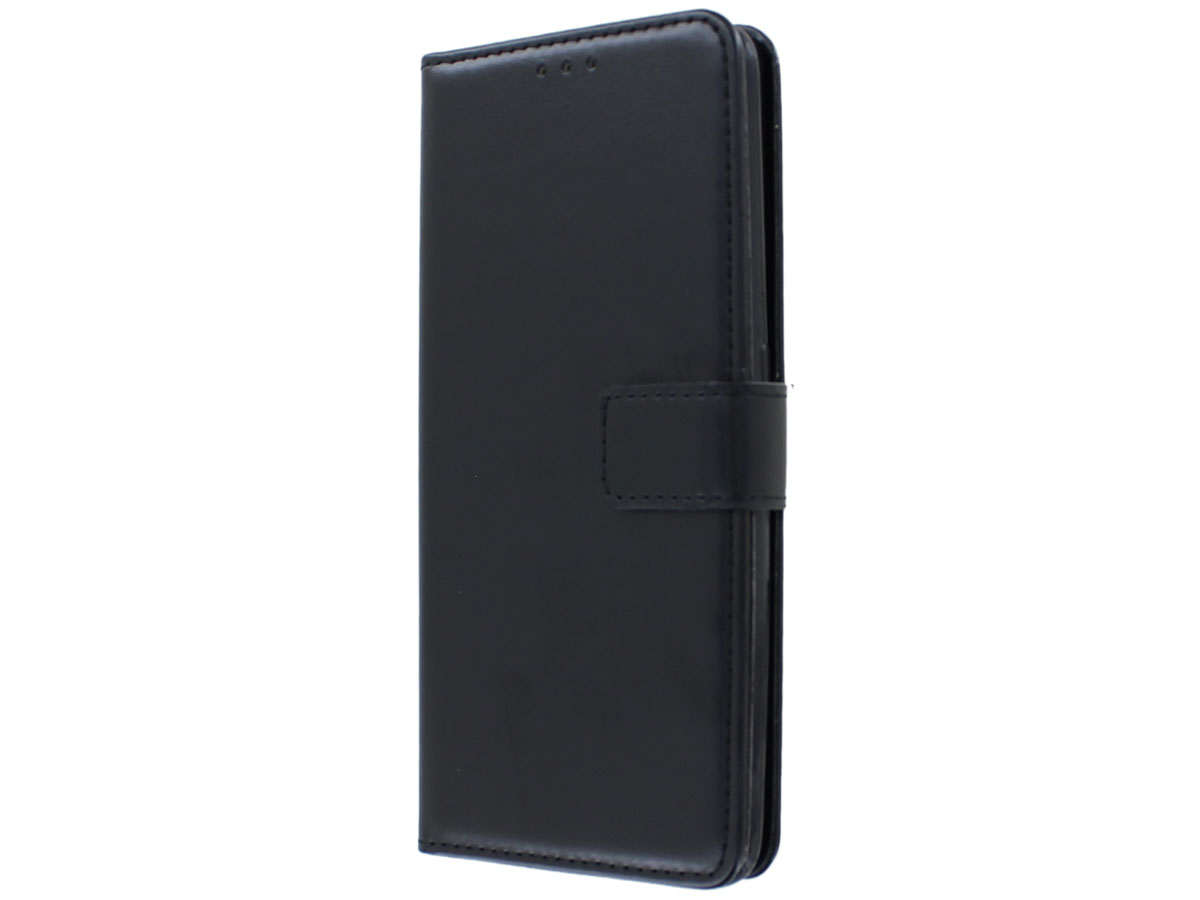 Bookcase Mapje Zwart - Oppo A5 (2020) hoesje