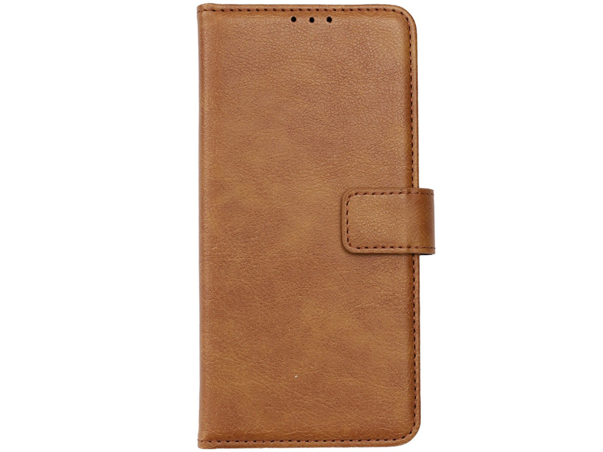 CaseBoutique Classic Card Wallet Bruin - Oppo A5 5G hoesje