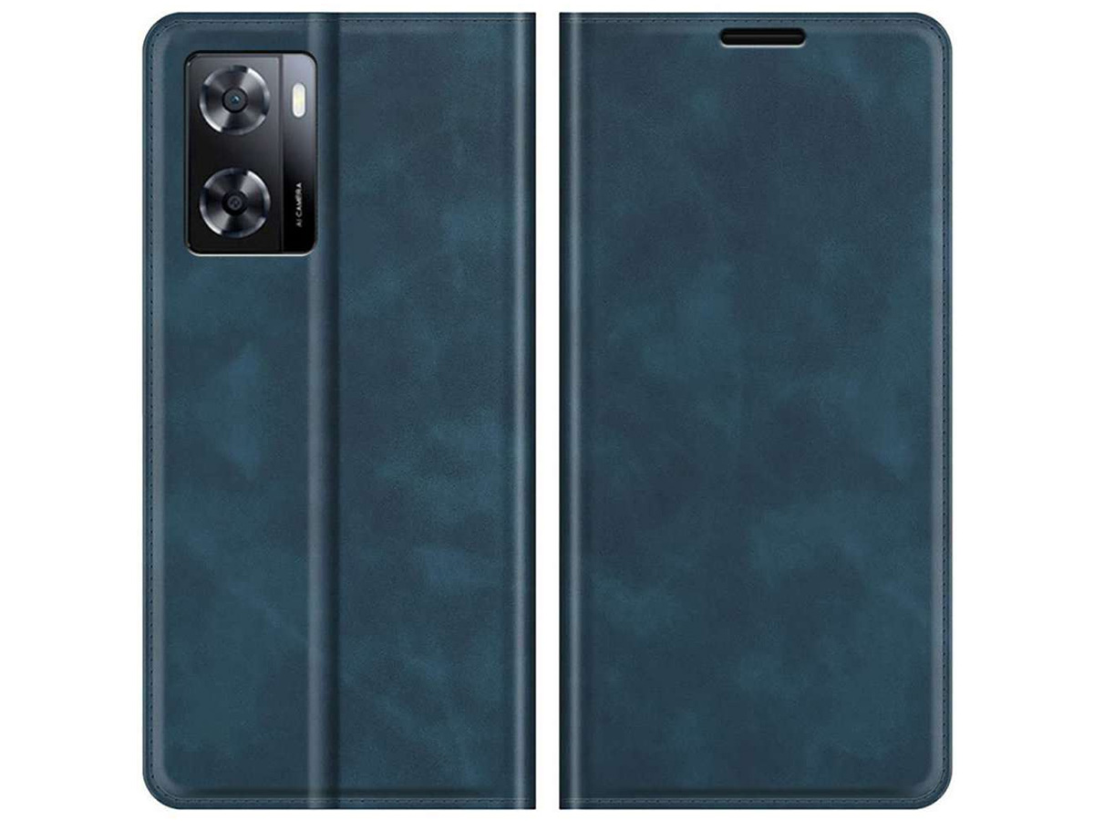 Just in Case Slimfit Wallet Case Blauw - Oppo A57 hoesje