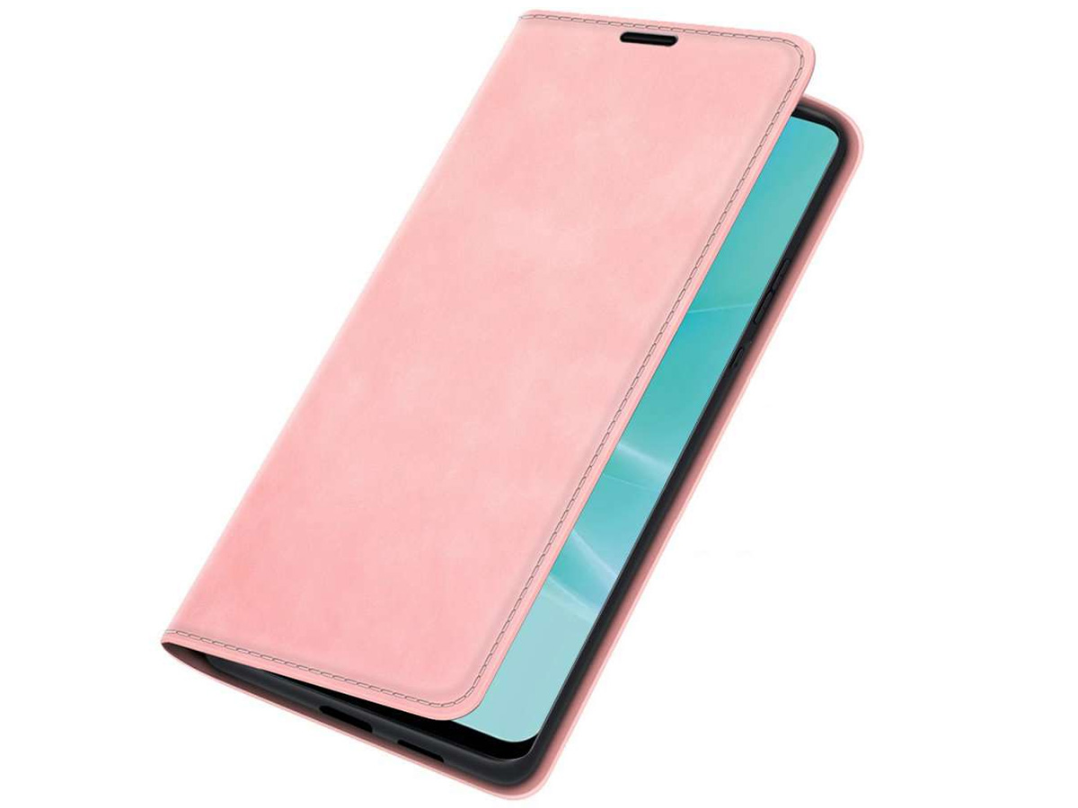 Just in Case Slimfit Wallet Case Roze - Oppo A57 hoesje