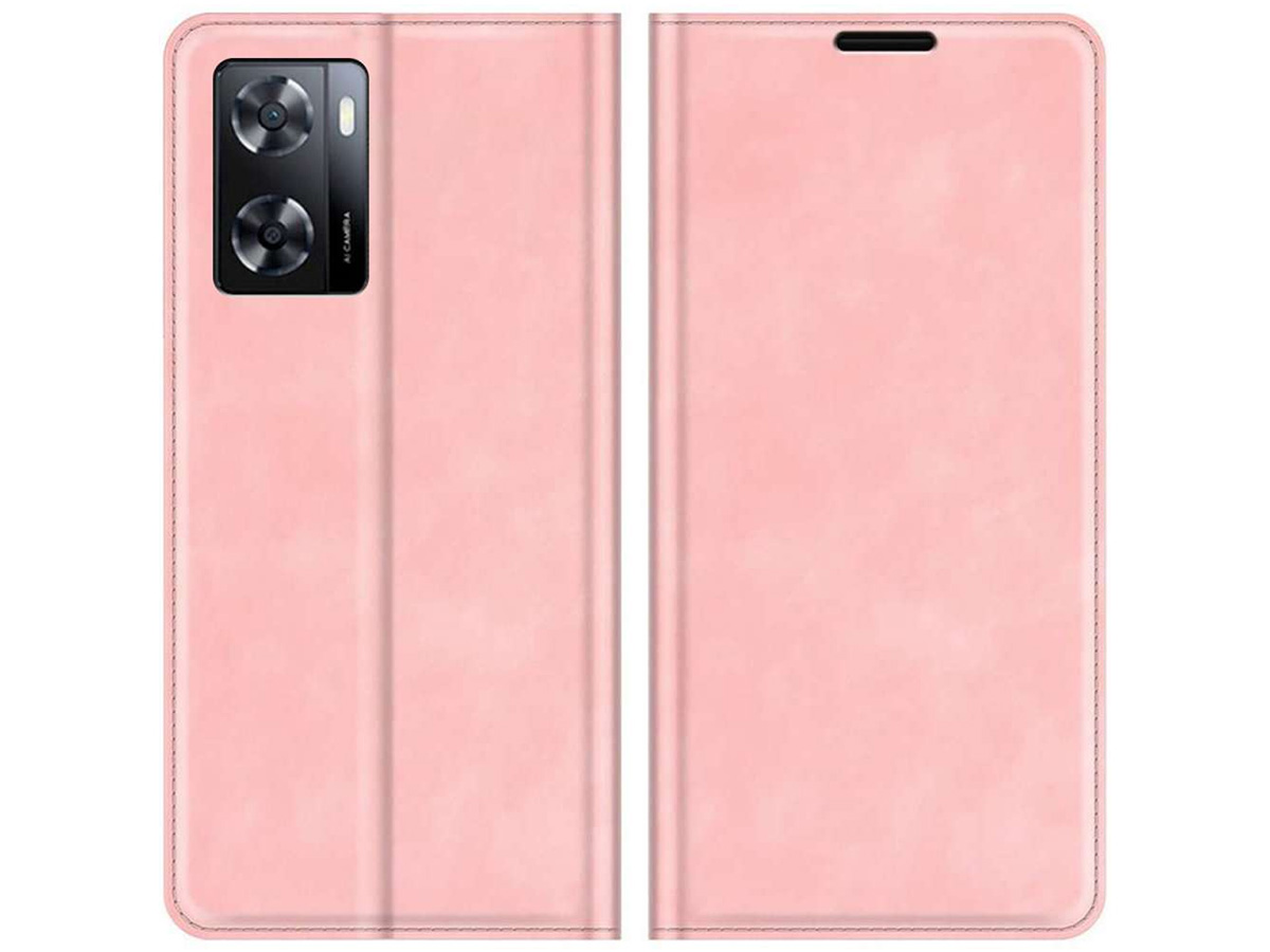 Just in Case Slimfit Wallet Case Roze - Oppo A57 hoesje