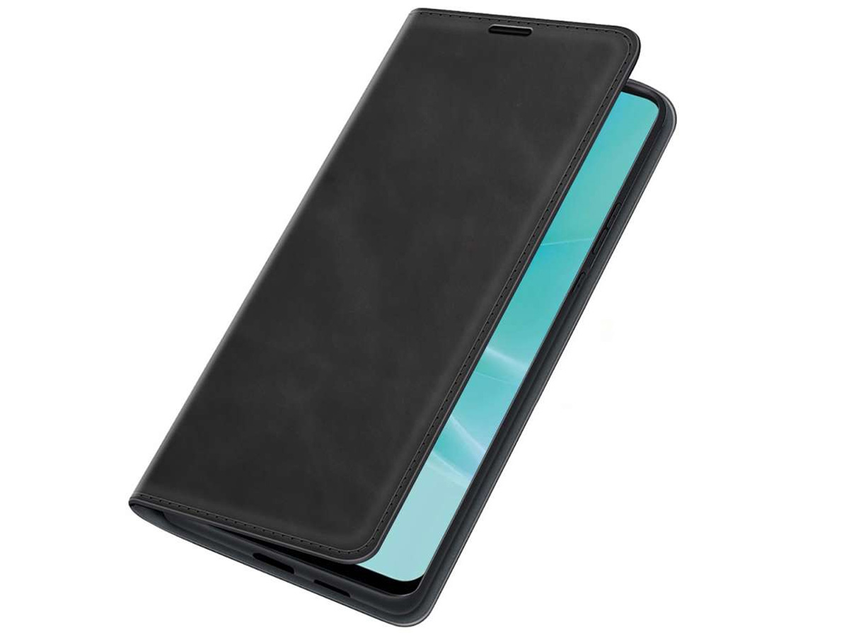 Just in Case Slimfit Wallet Case Zwart - Oppo A57 hoesje