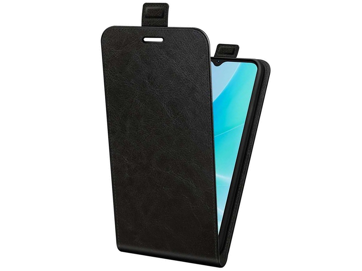 Just in Case Flip Case Zwart - Oppo A57 hoesje