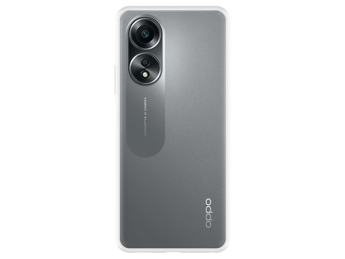 Just in Case TPU Case Doorzichtig - Oppo A58 hoesje