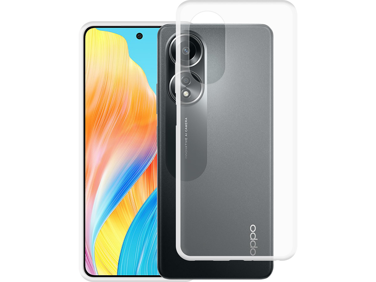 Just in Case TPU Case Doorzichtig - Oppo A58 hoesje